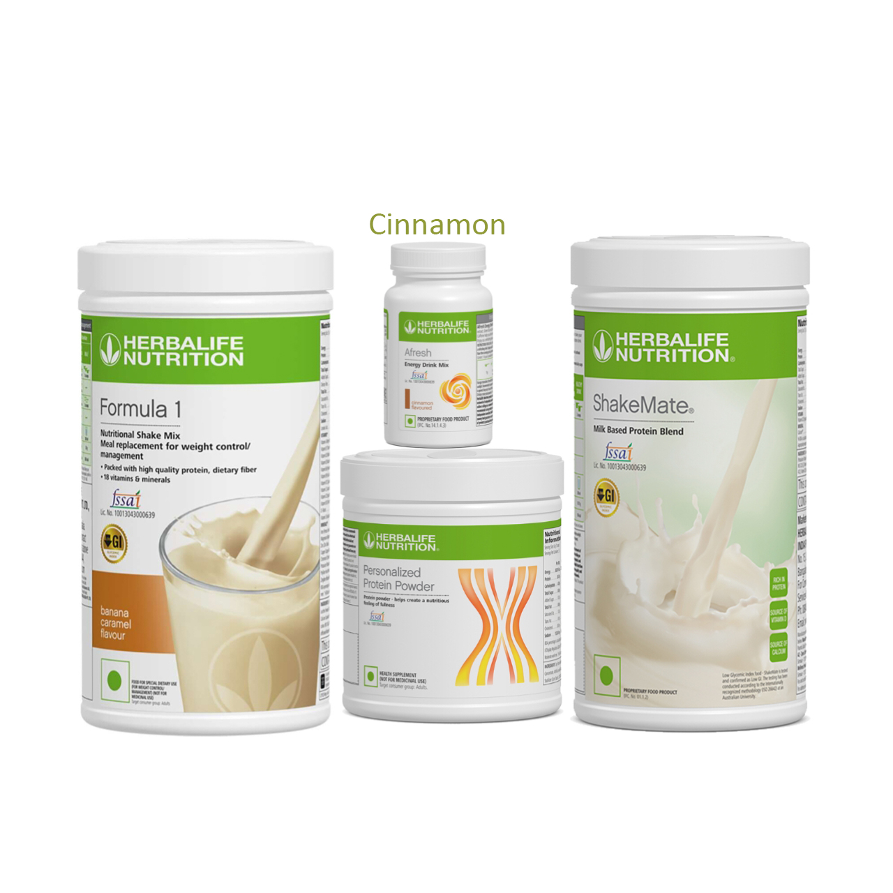 Banana-Cinnumon-1.jpg Herbalife Banana Shake + Afresh + Protein Powder 200g + Shakemate – Herbalife Products - Image 1