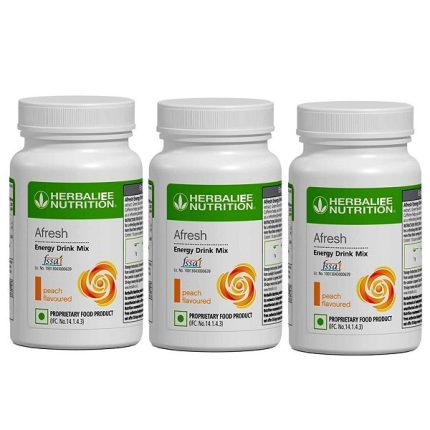 Herbalife Peach Afresh Energy Drink Mix 50 gms 3 Pcs – Herbalife Products
